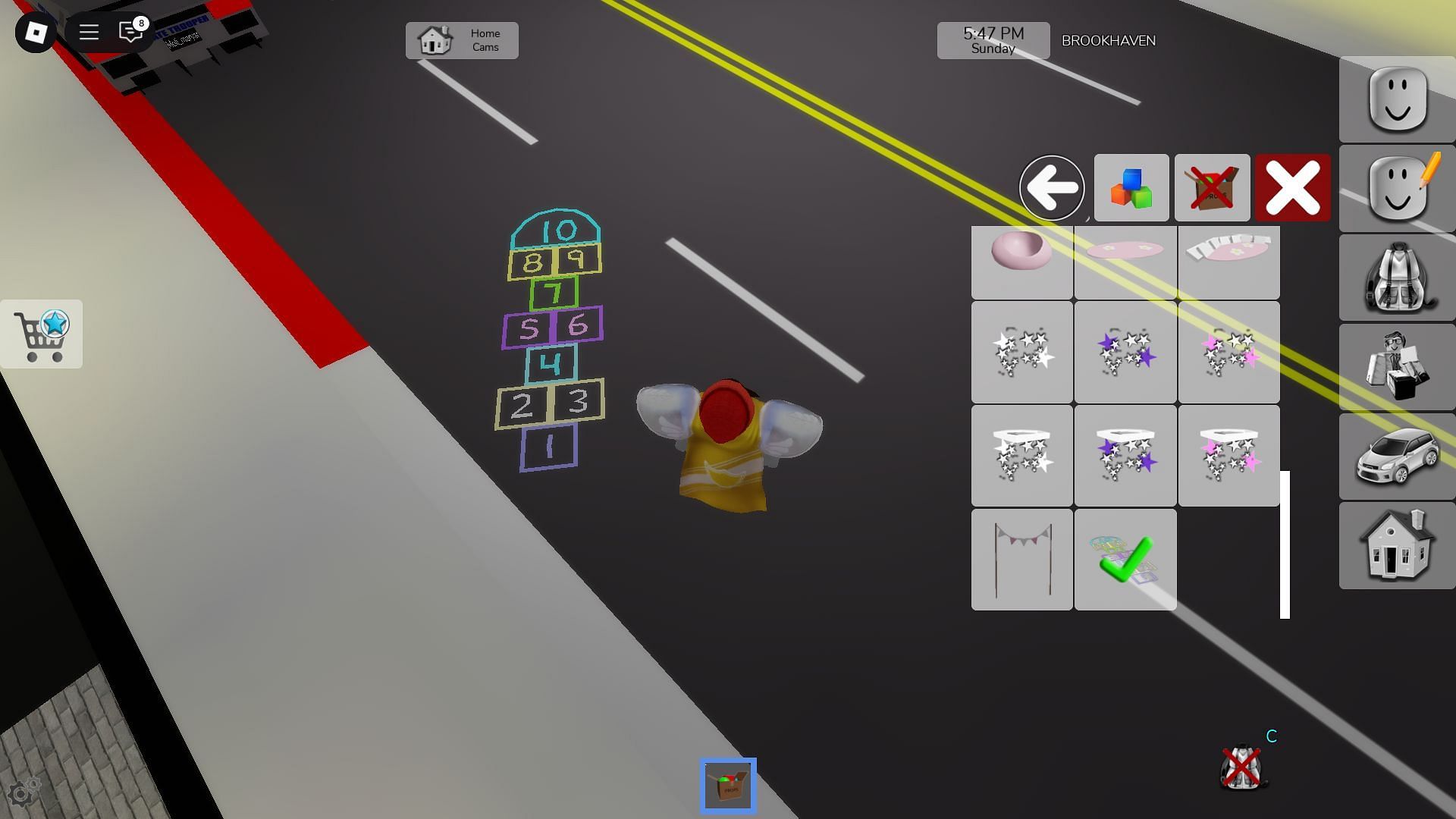 The Hop-Scotch prop (Image via Roblox)
